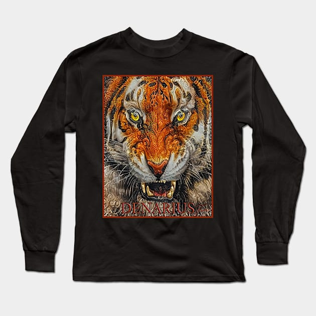 Tiger ATTACK! Long Sleeve T-Shirt by DenariusClothing